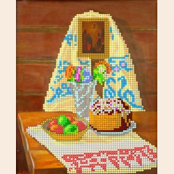 Схема для вышивания бисером АБРИС АРТ "Пасха"